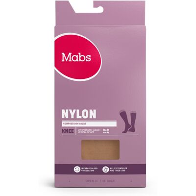 Mabs Nylon Knee Tan X-Large Medicinsk udstyr 1 par Mabs Nylon Knee Tan X-Large Medicinsk udstyr 1 par