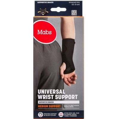 Mabs Støttebandage til Håndled med Skinne One Size Medicinsk udstyr 1 stk Mabs Støttebandage til Håndled med Skinne One Size Medicinsk udstyr 1 stk