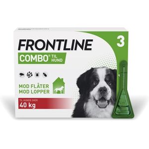 Frontline Combo Vet. hund 40+ 100 + 90 mg/ml 12,06 ml Spot-on, opløsning - Flåtmiddel - Loppemiddel