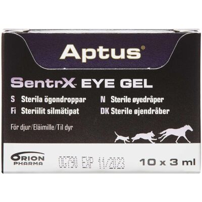 Aptus SentrX Øjengel - Hyaluronsyre til Hunde, Katte, Heste Aptus SentrX Øjengel - Hyaluronsyre til Hunde, Katte, Heste