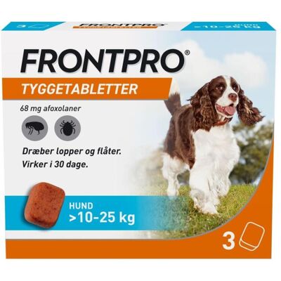 FRONTPRO 68 mg Hund Flåt- og Loppetabletter - Forebyggelse FRONTPRO 68 mg Hund Flåt- og Loppetabletter - Forebyggelse