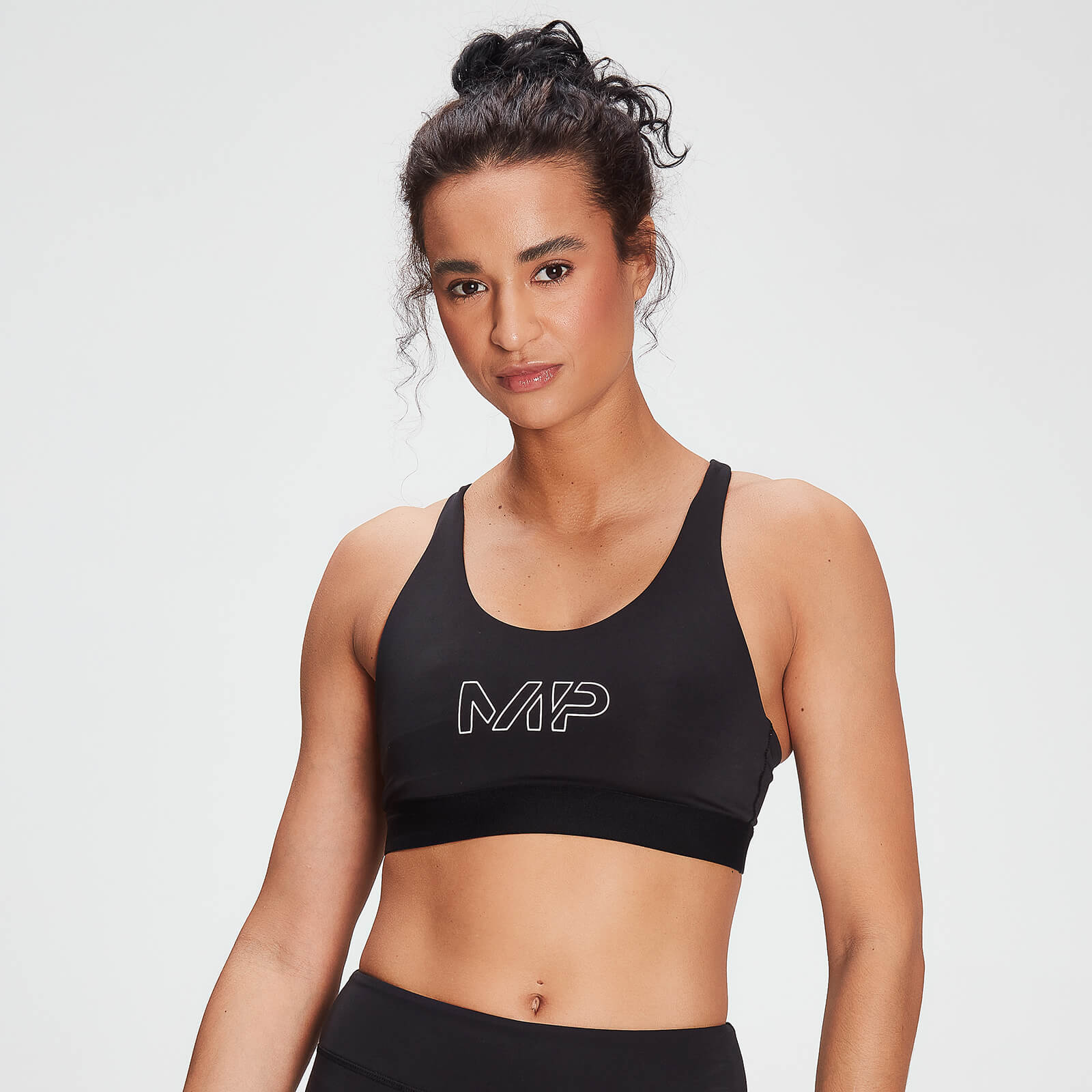 MP Branded Training Sports Bra til kvinder – Sort - XXS MP Branded Training Sports Bra til kvinder – Sort - XXS