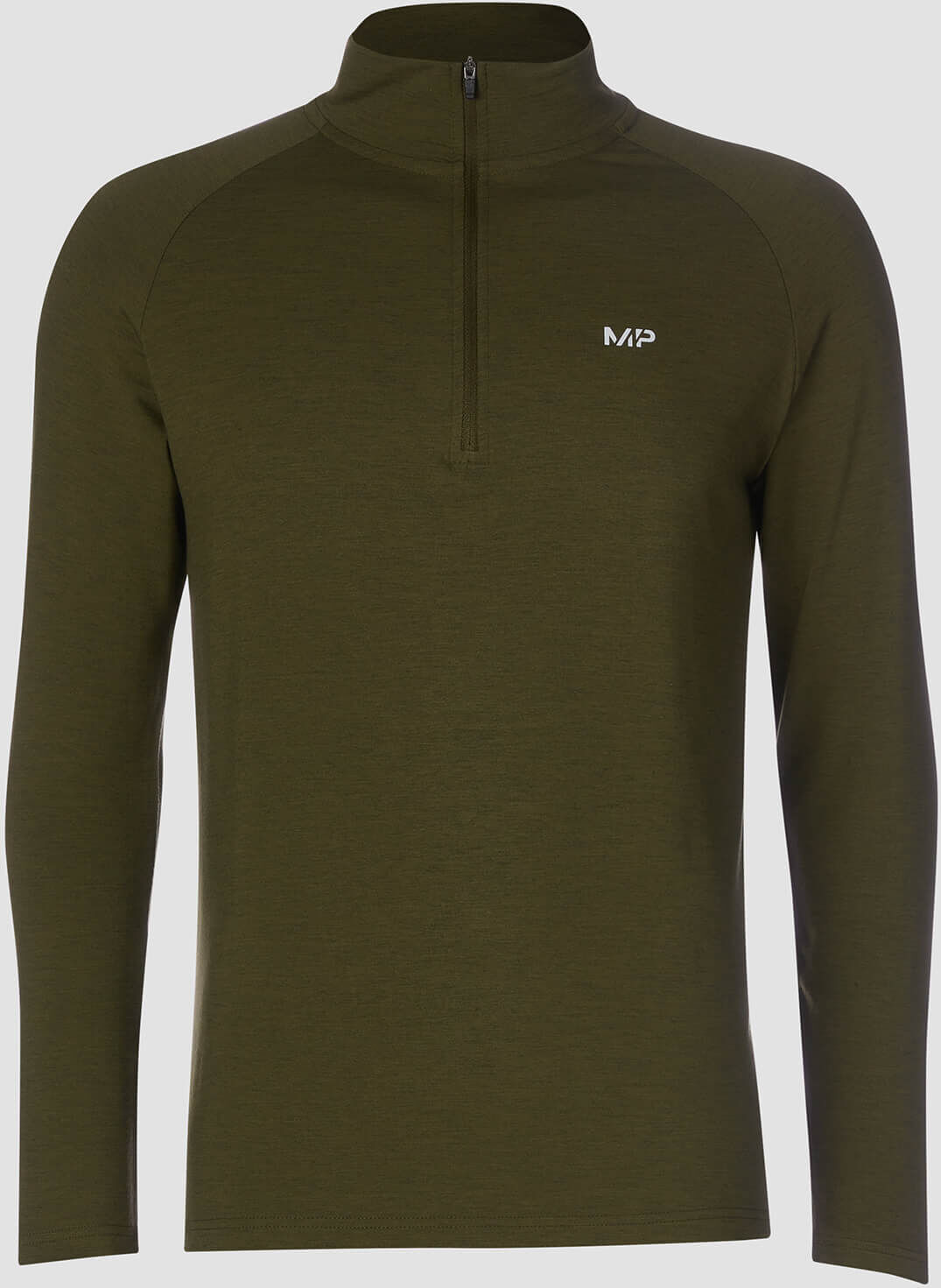 Myprotein MP Performance 1/4 Zip - Army Green/Sort - L Myprotein MP Performance 1/4 Zip - Army Green/Sort - L