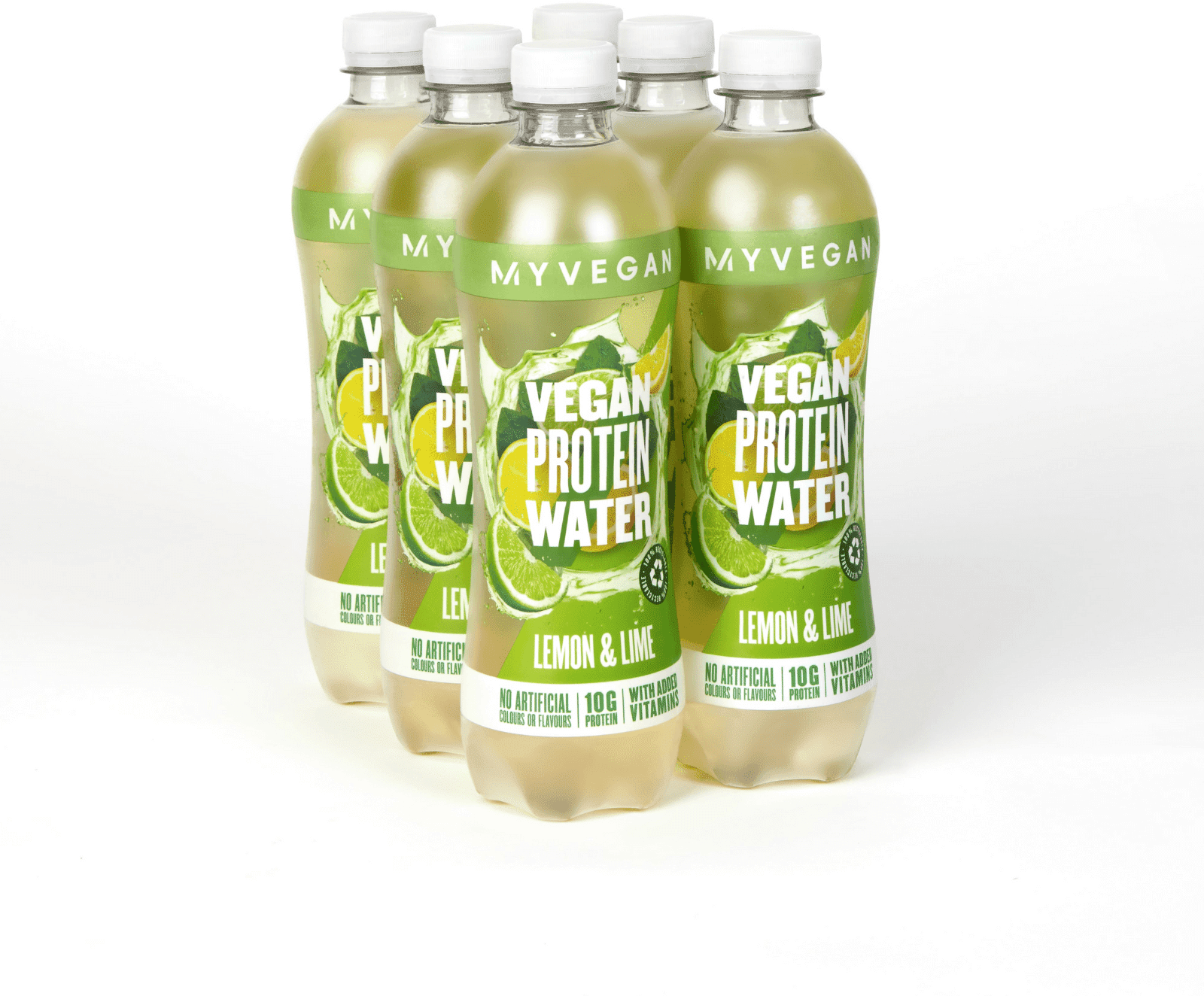MyVegan Clear Vegan Protein Water - 6 x 500ml - Flaske - Lemon Lime MyVegan Clear Vegan Protein Water - 6 x 500ml - Flaske - Lemon Lime