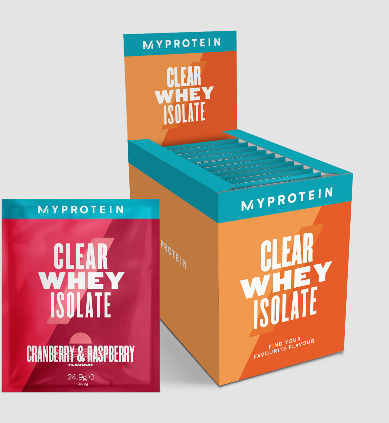 Myprotein Clear Whey Isolate Smagsprøve Boks Myprotein Clear Whey Isolate Smagsprøve Boks