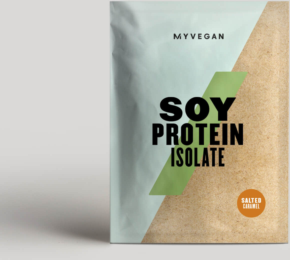 Myvegan Soya Proteinsisolat (Prøve) - 30g - Salted Caramel Myvegan Soya Proteinsisolat (Prøve) - 30g - Salted Caramel
