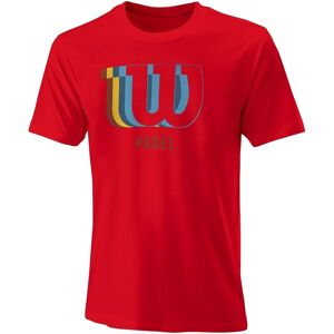 Wilson Mens Padel Blur Tech T-shirt Red