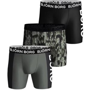 Björn Borg Performance Boxer Black/Grey/Pattern