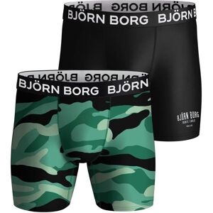 Björn Borg Performance Boxer Black/Speckled 2-pack