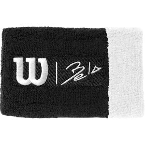 Wilson Bela Extra Wide Wristbands Unisex Black/White