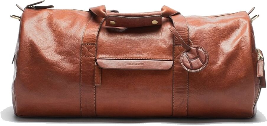 HILDEBRAND Leather Duffle Brown Leather Padel/Weekend