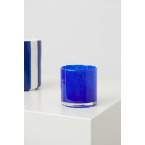 Gina Tricot - Glass m candle holder - Lysestager & fyrfadsstager- Blue - ONESIZE - Female  Female Blue