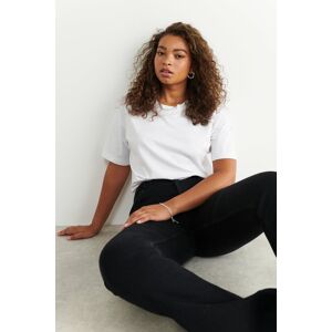 Gina Tricot - Basic original tee - T-shirt med print- White - XS - Female  Female White