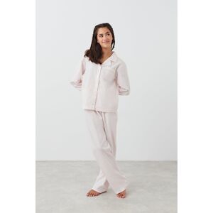 Gina Tricot - Y flannel pyjama trousers - young-homewear- Pink - 134/140 - Female  Female Pink