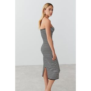 Gina Tricot - Knitted tube dress - tubekjoler- Black - XL - Female  Female Black