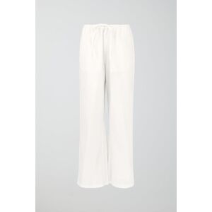 Gina Tricot - Tall linen blend trousers - hørbukser- White - XXL - Female  Female White