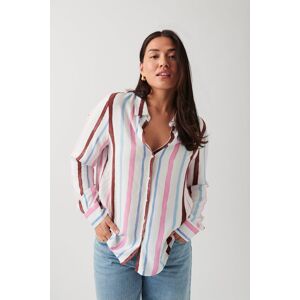 Gina Tricot - Viscose shirt - Skjorter- White - M - Female  Female White