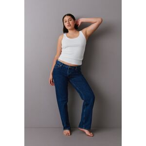 Gina Tricot - Low straight jeans - low-straight-jeans- Blue - 32 - Female  Female Blue