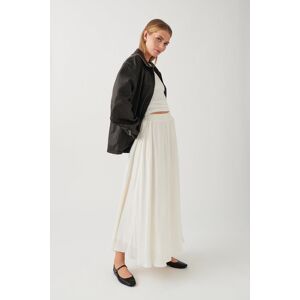 Gina Tricot - Wide maxi skirt - lange nederdele- White - XS - Female  Female White