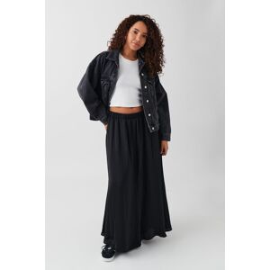 Gina Tricot - Wide maxi skirt - lange nederdele- Black - XS - Female  Female Black