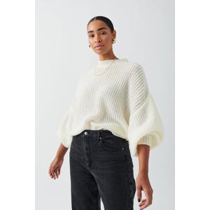 Gina Tricot - Chunky knitted sweater - Striktrøjer- Beige - XS - Female  Female Beige