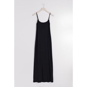 Gina Tricot - Soft touch maxi slip dress - lange kjoler- Black - M - Female  Female Black