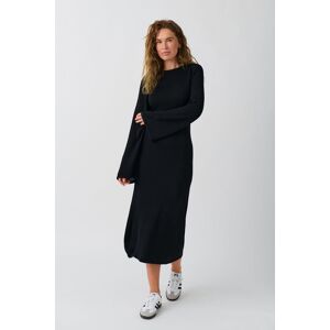 Gina Tricot - Knitted dress - strikkjoler- Black - M - Female  Female Black