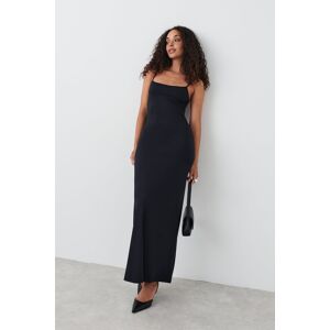 Gina Tricot - Maxi slip dress - lange kjoler- Black - M - Female  Female Black