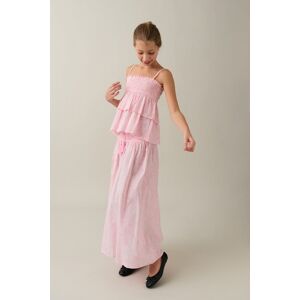 Gina Tricot - Y boho maxi skirt - Nederdele- Pink - 170 - Female  Female Pink