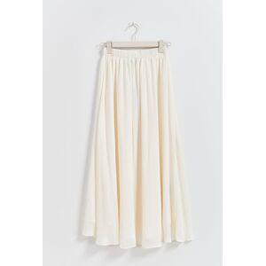 Gina Tricot - Wide petite maxi skirt - lange nederdele- White - XL - Female  Female White