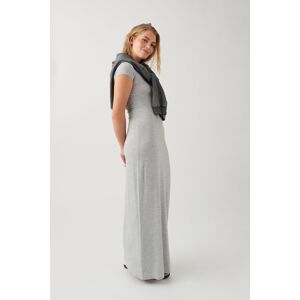 Gina Tricot - Maxi t-shirt dress - lange kjoler- Grey - S - Female  Female Grey