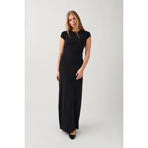 Gina Tricot - Maxi t-shirt dress - lange kjoler- Black - M - Female  Female Black