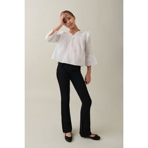 Gina Tricot - Y low waist bootcut trousers - young-bottoms- Black - 146 - Female  Female Black
