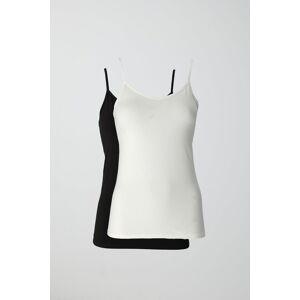 Gina Tricot - 2-pack my basic singlet - Toppe uden ærmer- Black - XL - Female  Female Black