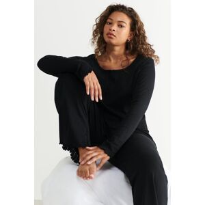 Gina Tricot - Frida pyjamas top - pyjamasser- Black - XS - Female  Female Black