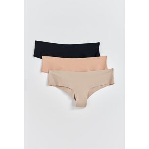 Gina Tricot - 3-pack invisible brazilian - trusser-3-pak- Beige - XS - Female  Female Beige