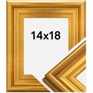 Ramverkstad Ramme Mora Premium Guld 14x18 Cm