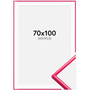 Ram med passepartou Ramme New Lifestyle Hot Pink 70x100 Cm - Passepartout Hvid 61x91,5 Cm