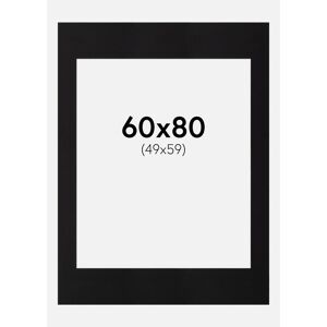 Artlink Passepartout Sort Standard (Hvid Kerne) 60x80 Cm (49x59)