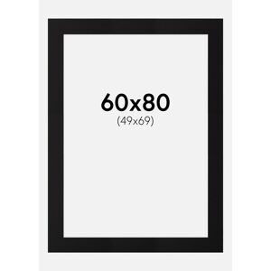 Artlink Passepartout Sort Standard (Hvid Kerne) 60x80 Cm (49x69)