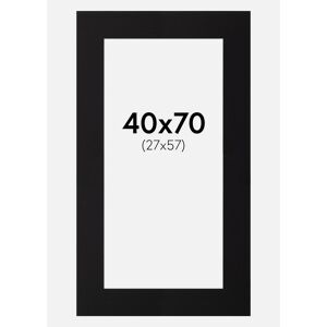 Artlink Passepartout Sort Standard (Hvid Kerne) 40x70 Cm (27x57)