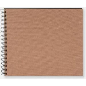 Goldbuch Bella Vista Spiralalbum Hazel - 35x30 Cm (40 Sorte Sider / 20 Blade)