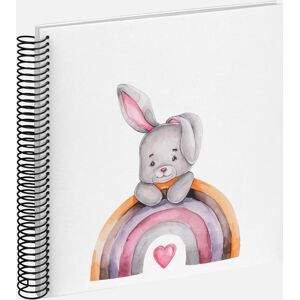 Walther Bunny Malin Spiralalbum Hvid - 24x24 Cm (40 Hvide Sider / 20 Ark)