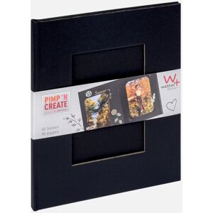 Walther Pac Album Sort - 15,5x19 Cm (16 Sorte Sider / 8 Ark)