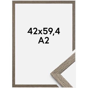 Estancia Ramme Stilren Akrylglas Dark Grey Oak 42x59,4 Cm (A2)