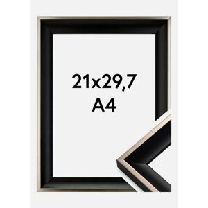 Galleri 1 Ramme Öjaren Akrylglas Sort-Sølv 21x29,7 Cm (A4)