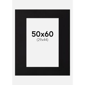 Artlink Passepartout Sort Standard (Hvid Kerne) 50x60 Cm (29x44)