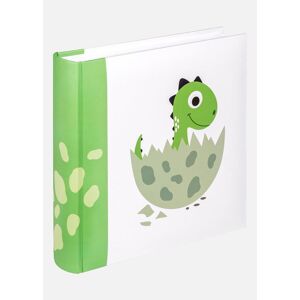 Walther Little Dino Babyalbum Grøn - 22,5x24 Cm (80 Hvide Sider / 40 Ark)