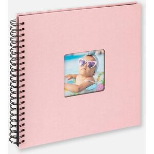 Walther Fun Babyalbum Rosa - 30x30 Cm (50 Sorte Sider/25 Blade)