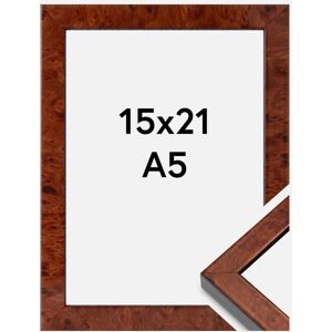 Mavanti Ramme Hermes Akrylglas Burr Walnut 15x21 Cm (A5)